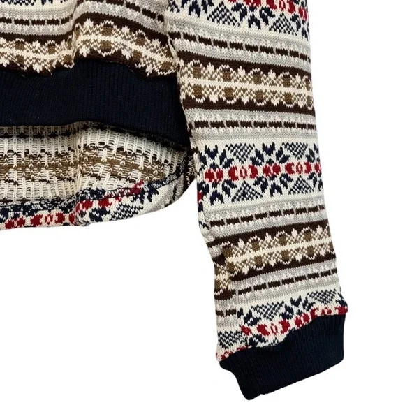 Hayden Los Angeles All-Over Fair Aisle Sweater Size Large New